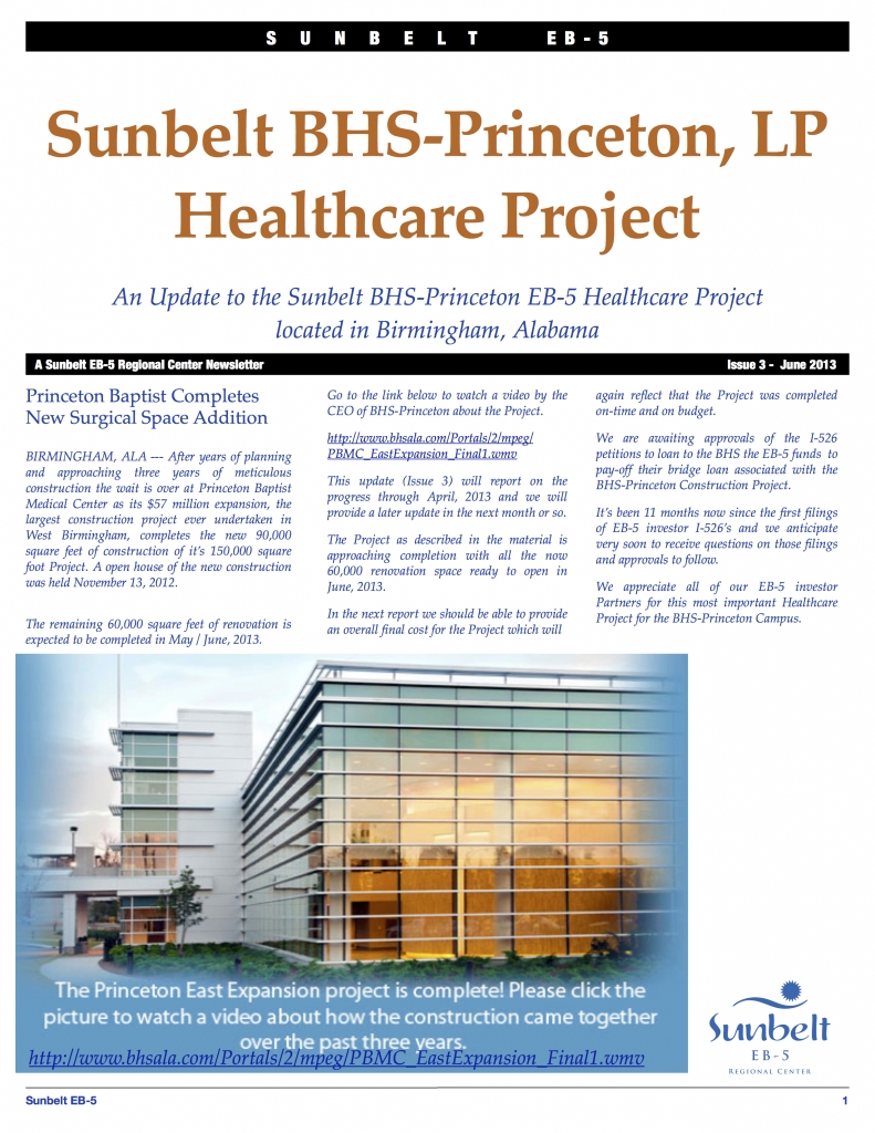 Sunbelt BHS-Princeton Update Issue 3 Spring 2013 copy 2